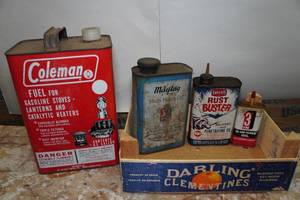 lot 216 image: Vintage Oil Cans