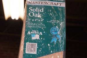 lot 175 image: Solid Oak 4x4x8 Board