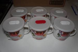 lot 262 image: 6 Goodcook Stoneware Soup Mugs