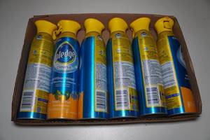 lot 287 image: 6 Pledge Antibacterial Cleaners