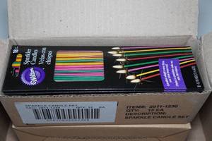 lot 334 image: 48 Packs of Wilton Sparkler Candle Sets