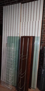 lot 228 image: Slat Wall and Shelving