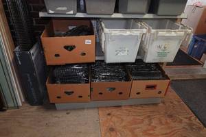 lot 229 image: Peg Board Wire Shelves