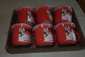 lot 376 image: 6 Goodcook Stoneware Soup Mugs