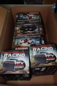lot 346 image: 5 Real Time FPV Racing VR Headsets