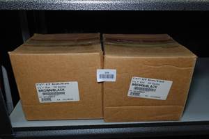 lot 139 image: 2 500-Packs of Flat Roofing Metal - 5x7, BrownBlack