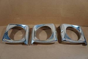 lot 48 image: Ford Truck Chrome Headlight Trim - 1967-72