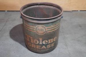 lot 71 image: Antique Tiolene Grease Bucket