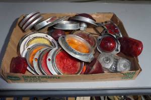 lot 79 image: Vintage Light Assemblies and Lenses