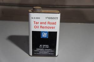 lot 83 image: Vintage GM Tar and Road Oil Remover Can