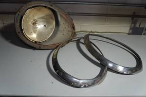 lot 128 image: 1937-38, 1939 Standard Ford Headlight Bucket and Rings