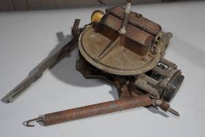 lot 266 image: Vintage Holley 2 Barrel Carburetor