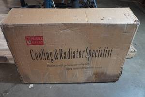 lot 274 image: Aluminum 3 Row Radiator - Possibly for Square Body Chevrolet Truck