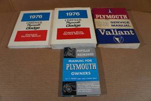 lot 539 image: ChryslerPlymouthDodge Repair Manuals