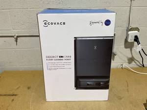 lot 52 image: ECOVACS DEEBOT X2 Omni Robot Vacuum and Mop, 15mm Auto Mop Lift, Hot Water Mop Washing