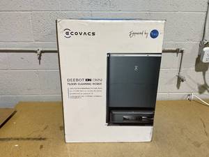 lot 55 image: ECOVACS DEEBOT X2 Omni Robot Vacuum and Mop, 15mm Auto Mop Lift, Hot Water Mop Washing