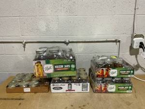 lot 126 image: Lot Of Various Sized Mason Jars