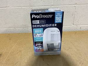 lot 131 image: Pro Breeze Mini Portable Dehumidifier, 17oz Ultra Quiet Compact Peltier Dehumidifier