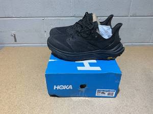 lot 221 image: HOKA Mens HOKA Anacapa 2 Freedom Vibram Megagrip Hiking Shoes Size 13