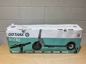 lot 21 image: GOTRAX Rival Adult Electric Scooter, 8.5 Pneumatic Tire, Max 12 mile Range and 15.5Mph Speed, 250W Foldable Escooter for Adult, Black