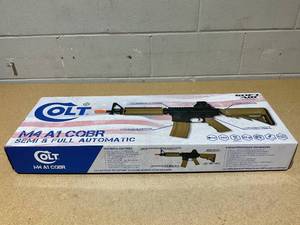 lot 244 image: Colt M4A1 CQBR RIS AEG Airsoft Rifle, TanBlack