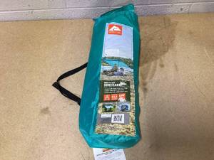 lot 403 image: Ozark Trail 6.8 ft. x 6.7 ft. Blue Quick-Set Portable Sun Shade Beach Tent