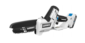 lot 42 image: Hart 20 volt 6-inch Battery-powered Pruning Chainsaw Kit HGCS071
