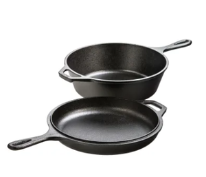 lot 224 image: Lodge Cast Iron Combo Cooker