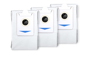 lot 232 image: LOT OF 12 ECOVACS Dustbag 3 Pcs, Compatible with DEEBOT X2 OMNI X2 COMBO, Robot Vacuum and Mop Combo, White