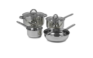 lot 253 image: Sedona Stainless Steel 7-Pc. Cookware Set