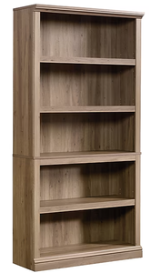 lot 75 image: Sauder Select 70H 5-Shelf Bookcase, Salt Oak (420173)