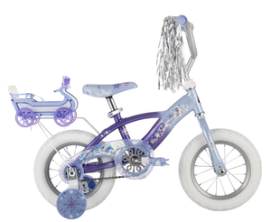 lot 77 image: Huffy 12 Disney Frozen Kids Bike, Fits Riders 31 - 35, Purple, Child, Girls