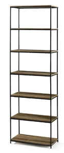 lot 128 image: Mainstays Metal Frame 6 Shelf Bookcase