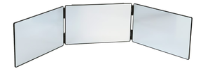 lot 312 image: SELF-CUT System Portable Mini Travel Three Way Mirror for Perfect Self Grooming & Hair Cuts