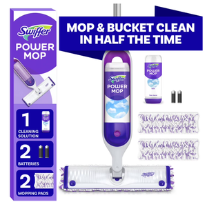lot 341 image: Swiffer Power Mop, Floor Cleaner, Tile, Vinyl, Laminate, Wood, Floor Cleaner