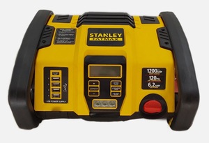 lot 406 image: Stanley Fatmax 1200AMP Jump Starter, 4x USB 6.2AMP, 120PSI Air Pump