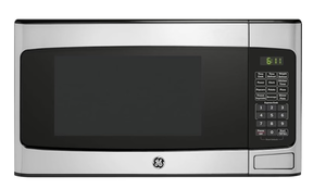 lot 409 image: GE GCST11X1WSS 21 Inch Wide 1.1 Cu. Ft. 950 Watt Countertop Microwave with Touch Controls