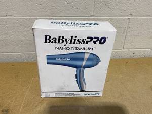 lot 167 image: BaBylissPRO Nano Titanium Lightweight Ionic Hair Dryer