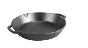 lot 193 image: Lodge Cast Iron Dual Handle Pan 17in