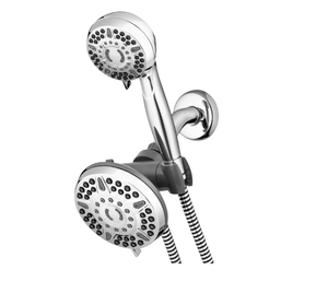lot 394 image: Waterpik PowerPulse Massge Chrome 6 settings Showerhead Combo 1.8 gpm