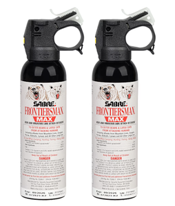 lot 465 image: SABRE Frontiersman Max Bear & Mountain Lion Spray pk 2
