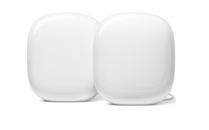 lot 494 image: Nest Wifi Pro - Wi-Fi 6E - Reliable Home WiFi System with Fast Speed and Whole Home Coverage - Mesh Wi-Fi Router - Snow - 2-pack