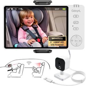 lot 8 image: Gdoyrl Wireless Baby Car Camera Monitor