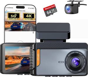 lot 9 image: Gilikvhom 4K WiFi Dual Channel Front and Rear Dash Cam