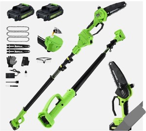 lot 15 image: Dehantools 2-in-1 Electric Pole Saw Hand Chainsaw