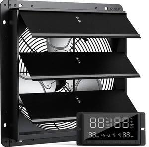 lot 23 image: ZMRTDWO 10 Wall Mounted Shutter Exhaust Fan with Thermostat Humidity Controller