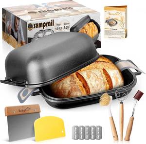 lot 27 image: Cloche Cast Iron Loaf Dutch Oven