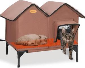 lot 52 image: HXPLN Heated Cat House for Outside in Winter