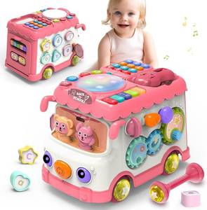 lot 70 image: Delutique Musical Toy Bus with Gear