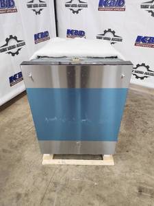 lot 2 image: GE Stainless Steel Built-In Dishwasher with Controls and Accessories - NEW, Scratch and Dent